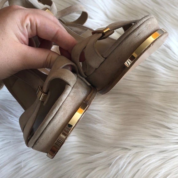 Michael Kors Collection Leandra Suede Sandal 10.5 - Picture 5 of 9